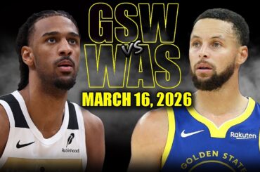 Golden State Warriors vs Washington Wizards Full Game Highlights – March 16 2026 | NBA Season