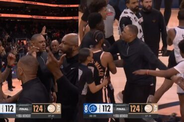 Atlanta Hawks and Orlando Magic get into it after the game after NAW shot a 3