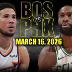 Boston Celtics vs Phoenix Suns Full Game Highlights – March 16, 2026 | NBA Season