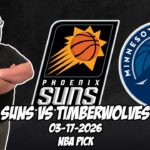 Phoenix Suns vs Minnesota Timberwolves 3/17/26 NBA Free Picks & Prediction | NBA Betting Tips