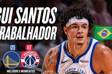 GUI SANTOS é FUNDAMENTAL em vitória dos WARRIORS na NBA - Melhores Momentos