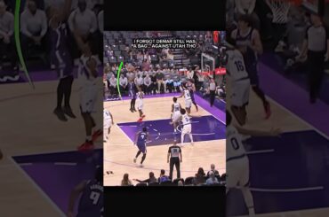 DEMAR WENT OFF OF THE UTAH JAZZ🐤 #demarderozan #kings #utahjazz #nba #highlights #shorts