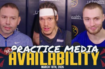 Denver Nuggets Practice Media Prior To 76ers | 3/16/26 🎙