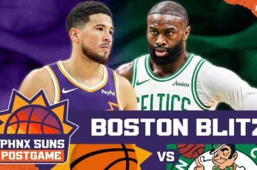 POSTGAME: Phoenix Suns, Booker BLITZED By Celtics & Jaylen Brown In ANOTHER Blown Lead In 4th