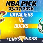 Cleveland Cavaliers vs Milwaukee Bucks 3/17/26 NBA Prediction Today