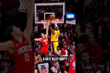 AR sets it up. Bron SLAMS it DOWN. #lakers