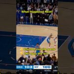 ONE SHOT 🧊 New York vs OKC - Guess the Ending! #nba #whathappenednext #nbahighlights #sports #clutch