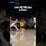 Luka, LeBron, and the Lakers make BIG time plays vs Denver #lakers #NBA