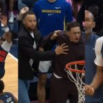 Steph & Seth Curry stunned by De'Anthony Melton poster dunk then Bub Carrington ejected