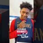 Pelicans make their brackets 📈🏀 #pelicans #ncaatournament