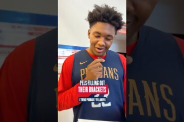 Pelicans make their brackets 📈🏀 #pelicans #ncaatournament