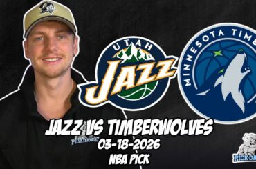 Utah Jazz vs Minnesota Timberwolves 3/18/26 NBA Free Picks & Prediction | NBA Betting Tips
