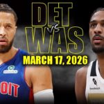 Detroit Pistons vs Washington Wizards Full Game Highlights – March 17, 2026 | NBA Season