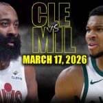 Milwaukee Bucks vs Cleveland Cavaliers Full Game Highlights – March 17, 2026 | NBA Season