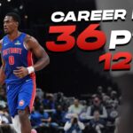 36 PIECE...JALEN DUREN GOES OFF FOR CAREER HIGH  vs Washington Wizards