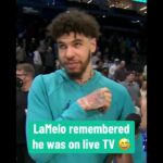 LaMelo had to compose himself real quick 😂