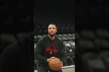 Got some work in before our game in Brooklyn tonight.