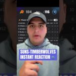 Instant Reaction To The Phoenix Suns LOSING To The Timberwolves 🐺 #nba #phoenixsuns #devinbooker