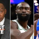FIRST TAKE | That’s not basketball - Stephen A. reacts to Jaylen Brown calling out SGA for flopping