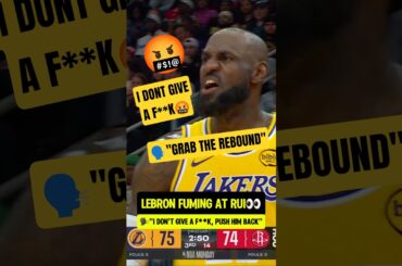 LeBron CRASHED OUT at Rui for THIS😭