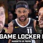 Nikola Jokic Calls Win PROFESSIONAL & Nuggets Locker Room After DOMINANT WIN vs 76ers