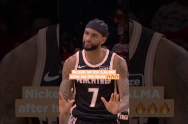 Top-tier celly 💯💯💯 #nba #hawks #nickeilalexanderwalker #calma