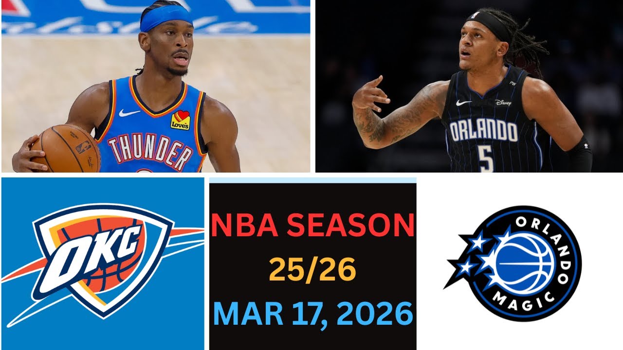 (LIVE) Oklahoma City Thunder vs Orlando Magic| SGA vs BANCHERO NBA Live Stream