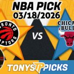 Toronto Raptors vs Chicago Bulls Pick 3/18/26 NBA Pick Prediction