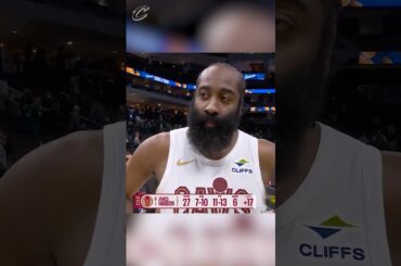 🎤 James Harden after our win last night! #LetEmKnow #Cavs #JamesHarden #NBA #Shorts