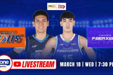 LIVE: MERALCO vs. CONVERGE | PBA 50 COMMISSIONER’S CUP | MARCH 18, 2026