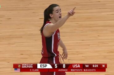 Caitlin Clark TAKES OVER in FIBA Basketball | #FIBAWWC