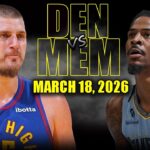 Denver Nuggets vs Memphis Grizzlies Full Game Highlights – March 18, 2026 | NBA Season