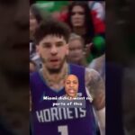 LaMelo Ball had himself a night #nba #basketball #charlottehornets #nbaplayoffs #coachcherry