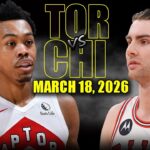 Toronto Raptors vs Chicago Bulls Full Game Highlights – March 18, 2026 | NBA Season