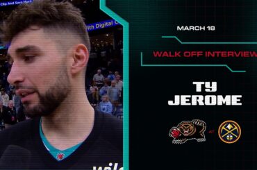 Ty Jerome Walk off Interview | Grizzlies vs. Nuggets