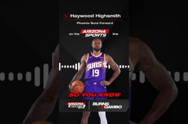 Haywood Highsmith is excited to make an impact with the Phoenix Suns