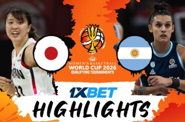 Japan 🇯🇵 v Argentina 🇦🇷 | Highlights | #FIBAWWC 2026 Qualifying Tournament