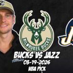 Milwaukee Bucks vs Utah Jazz 3/19/26 NBA Free Picks & Prediction | NBA Betting Tips
