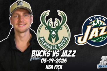 Milwaukee Bucks vs Utah Jazz 3/19/26 NBA Free Picks & Prediction | NBA Betting Tips
