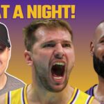 What A GAME! Lakers HUGE Win Over Rockets! Luka & LeBron Go OFF!