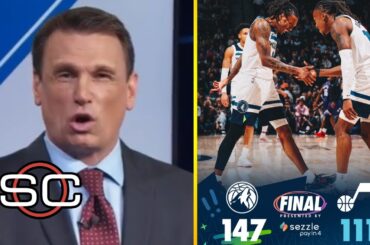 ESPN reacts to Minnesota Timberwolves defeat Utah Jazz 147–111; Julius Randle 21 Pts, Gobert adds 21