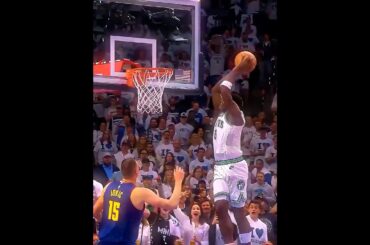 Anthony Edwards Fake Hesi Dunk Slow Motion!