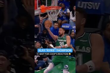 We see you Klay 😮‍💨🤌 #klaythompson #nba #dallasmavericks