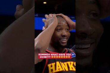 How did JK do this????!!!! #hawks #nba #jonathankuminga #trickshots