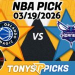 Orlando Magic vs Charlotte Hornets Pick 3/19/26 NBA Pick Prediction