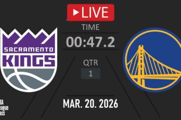 NBA LIVE NOW! Golden State Warriors vs Sacramento Kings | Mar. 20, 2026 | Kings vs Warriors NBA 2K26
