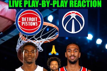 Detroit Pistons vs Washington Wizards NBA Play-By-Play Reaction 3/19/26 LIVE