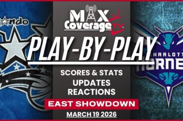 🔴LIVE - Orlando Magic vs Charlotte Hornets - Play-By-Play & Reactions (3/19/26)