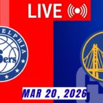 NBA LIVE! Golden State Warriors vs Philadelphia 76ers I March 20, 2026 Warriors vs Sixers Live 2K