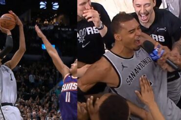 Victor Wembanyama GAME WINNER vs Suns has everyone going crazy 🔥